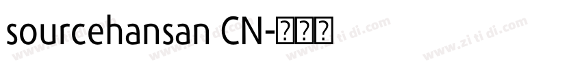 sourcehansan CN字体转换